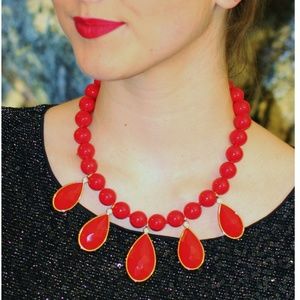 Kate Spade New York Gold Tone Red